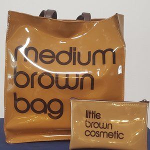 Bloomingdales Medium Brown Tote Bag